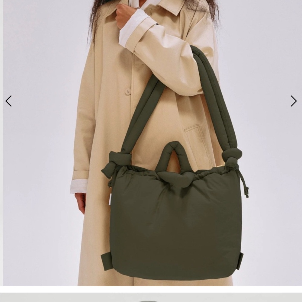 Olive Green Padded Shoulder Bag